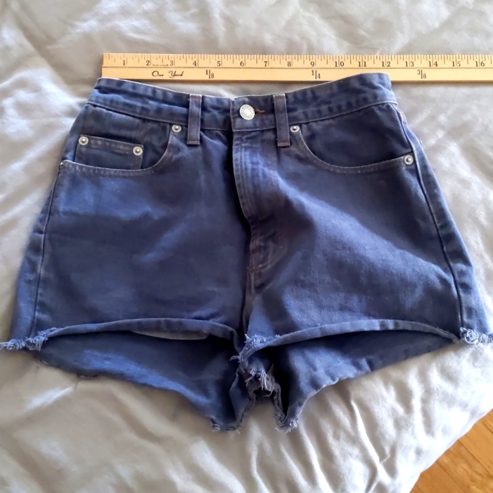 High waist denim shorts Benetton